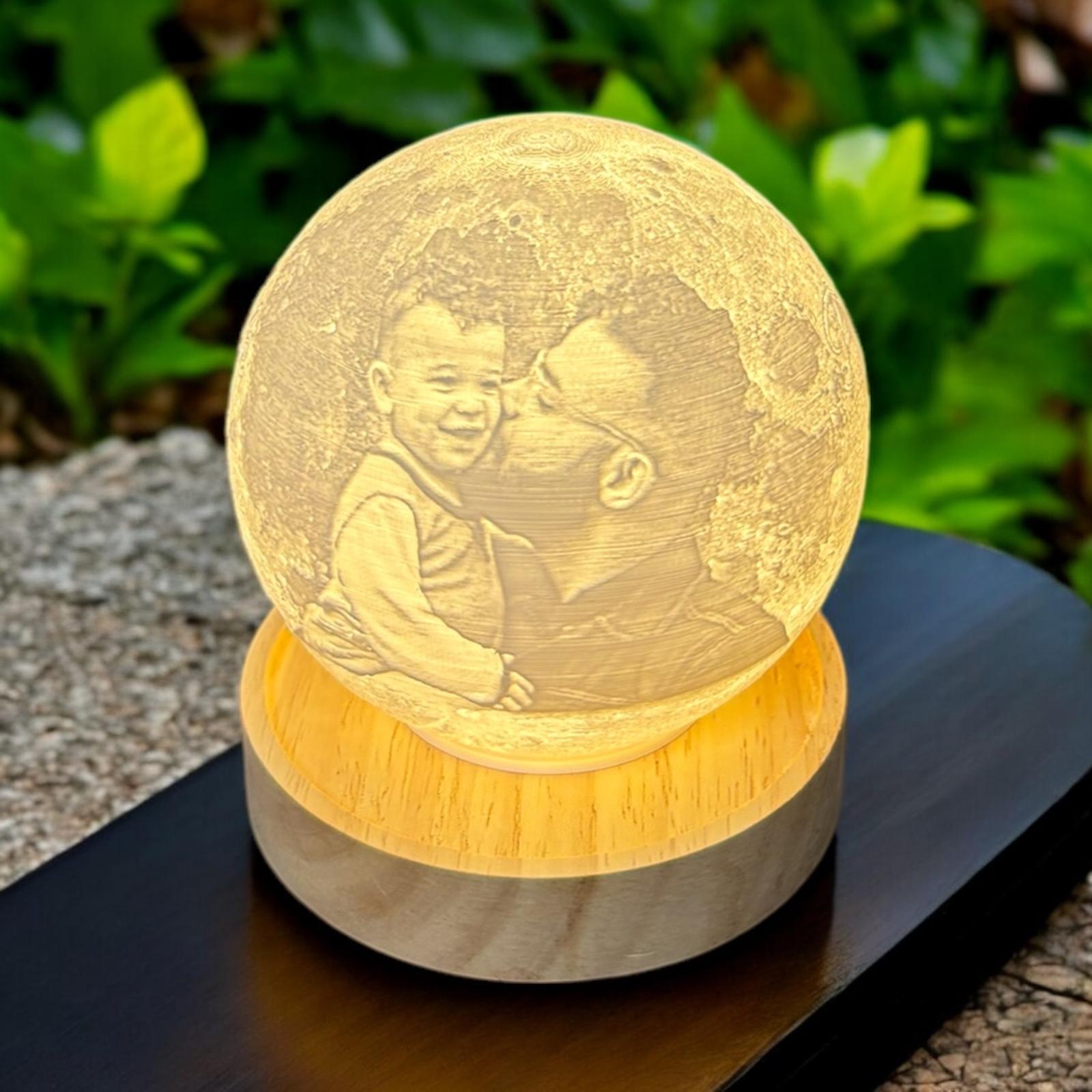 Lámpara lunar inalámbrica multicolor