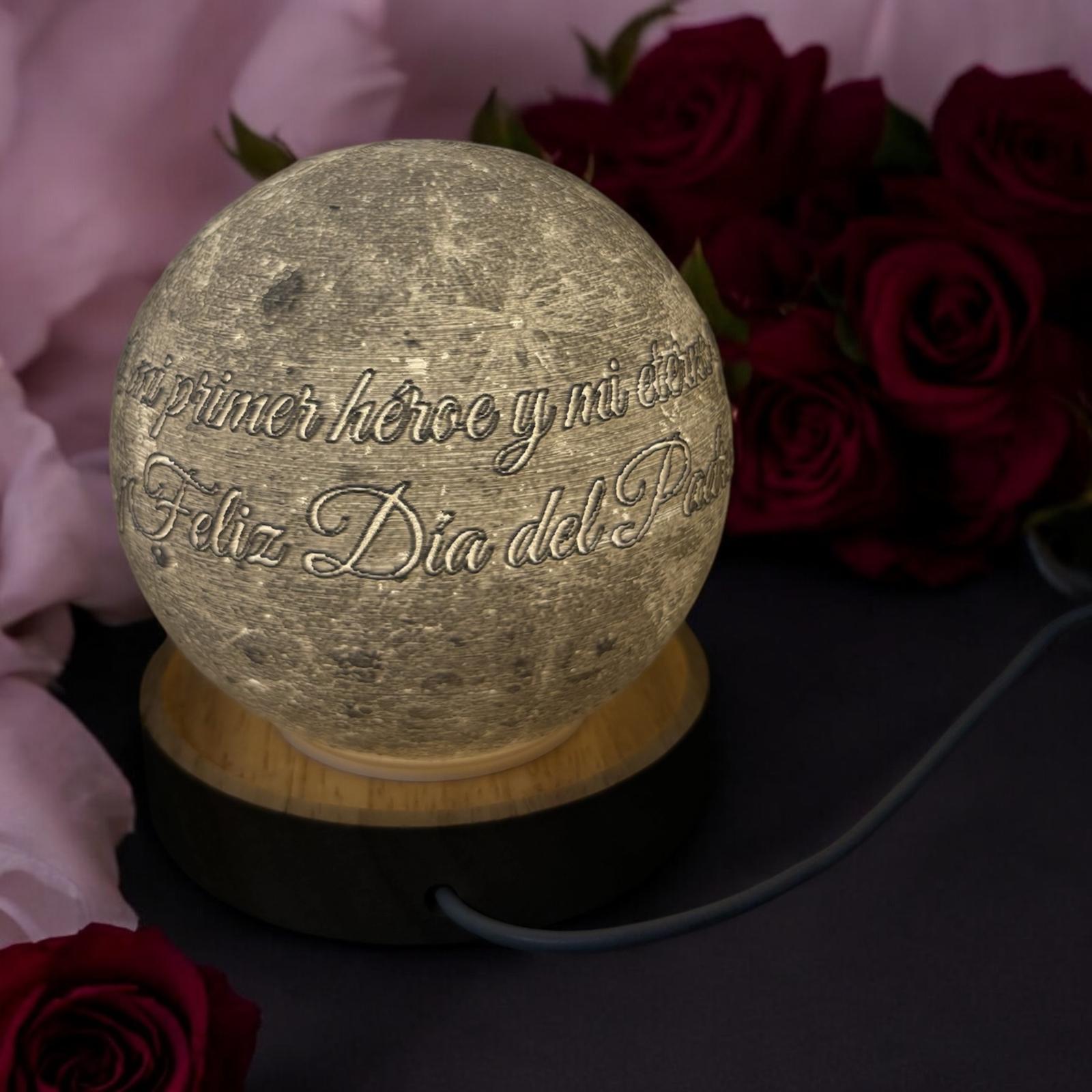 Lámpara lunar inalámbrica multicolor